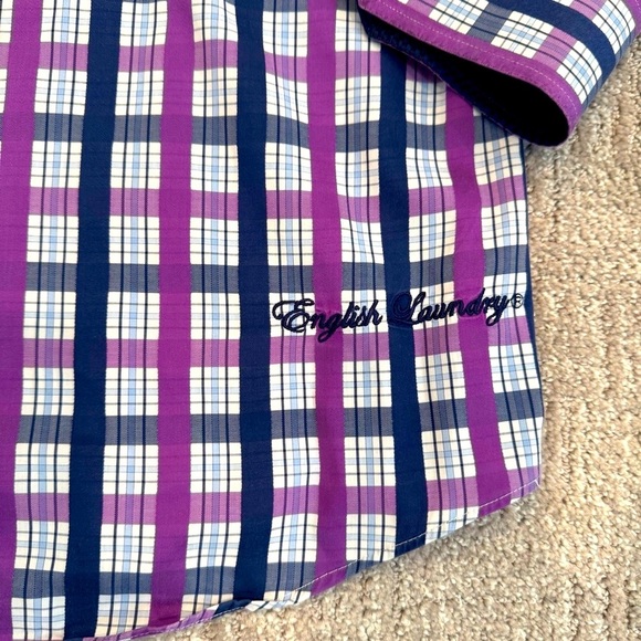 English Laundry Men’s Long Sleeve Button Down Shirt - Picture 6 of 8